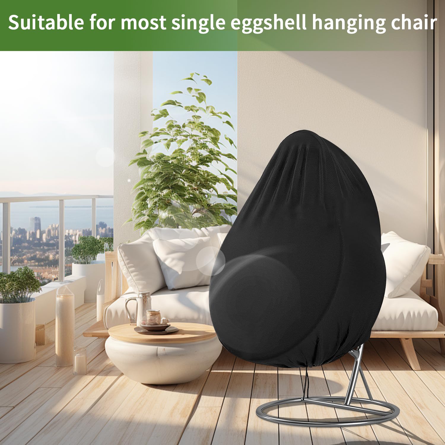 Copertura Impermeabile Per Poltrona Sospesa - 210D Oxford Con Cerniera 115x190cm