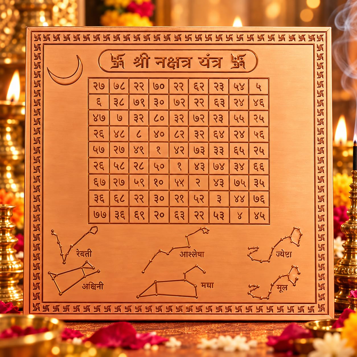 Copper Shiv Yantra - Spiritual Protection & Peace -18