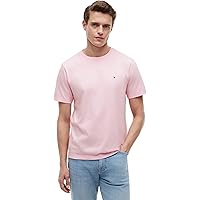 Tommy Hilfiger Uomo T-Shirt Maniche Corte Seasonal Solid Tee con Scollo Rotondo
