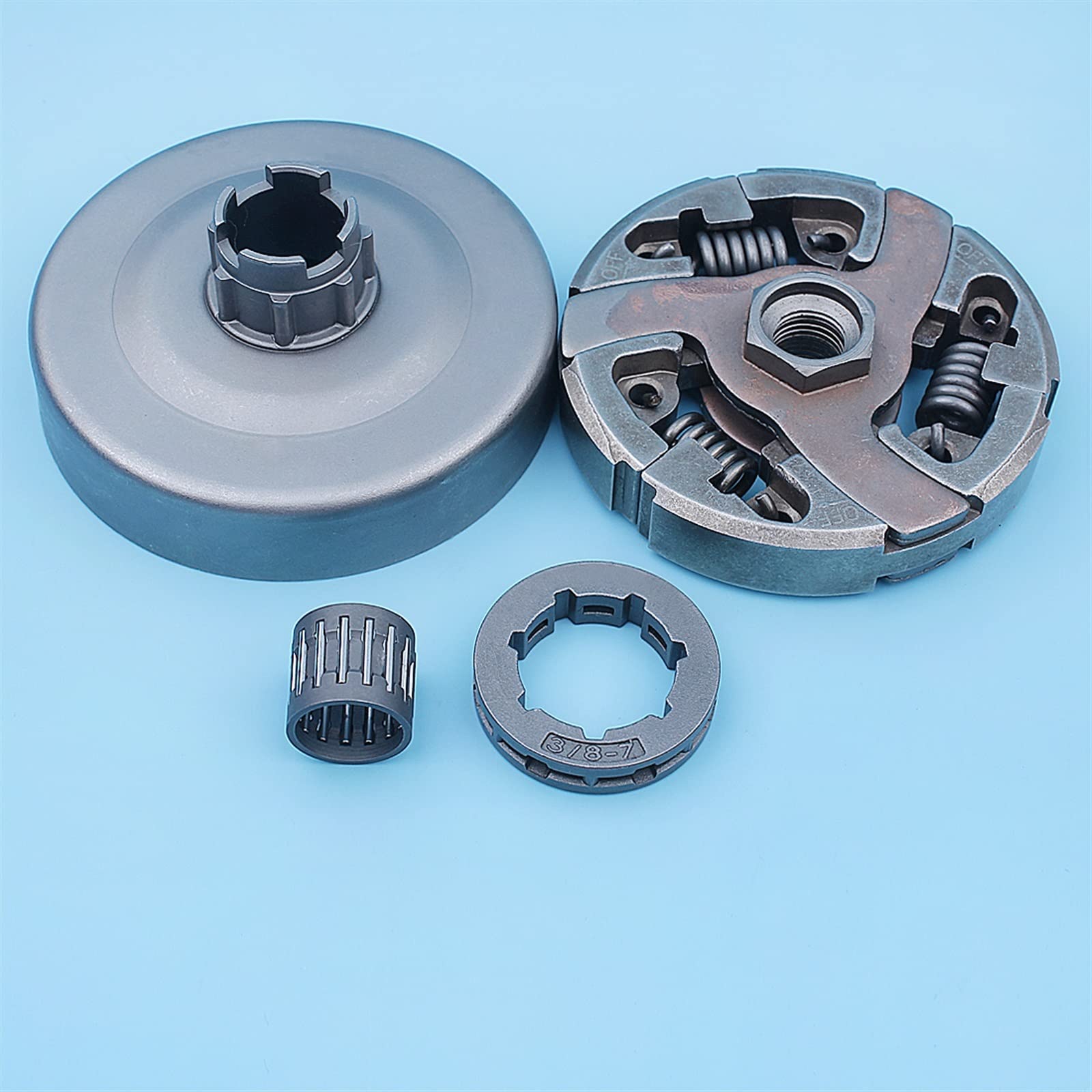 Kit de cojinete de tambor de embrague de piñón de llanta 3/8 apto for Husqvarna 394 395 394XP 395XP 185 285 repuestos de motosierra