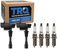 Vista 61 de Kit de Bobina de Encendido y Bujía de TRQ 8 Piezas Bujías de Iridio Compatibles con Toyota Tacoma 2005-2014 4Runner 2010 Tacoma 2015-2021