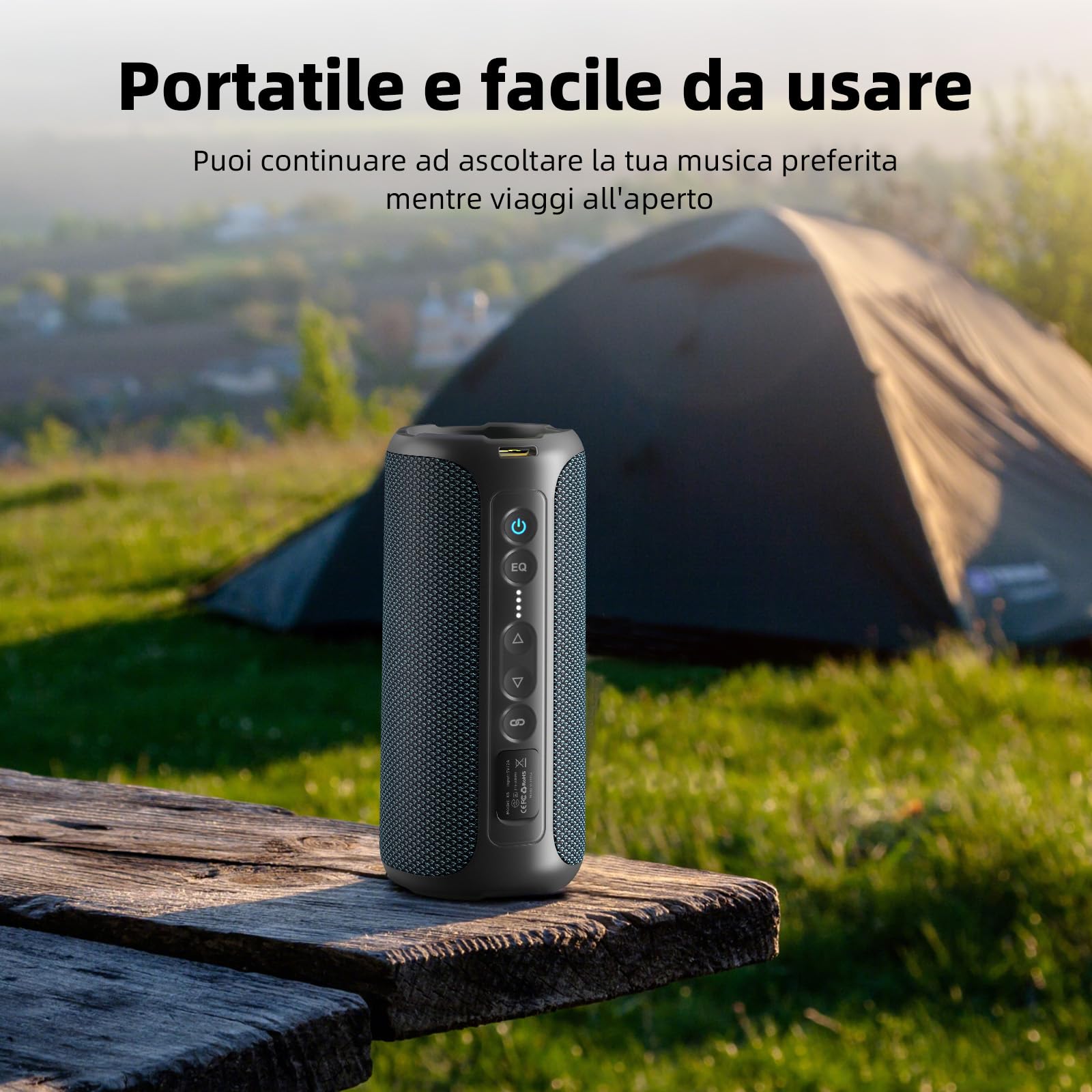 Ortizan 40W Cassa Bluetooth Potente, 30 Ore Di Riproduzione, X8Pro Altoparlante Bluetooth, Chiamate in vivavoce, RGB LED, IPX7 Impermeabile, Cassa Musica Bluetooth 5.3 Portatile, Ideale Per Feste