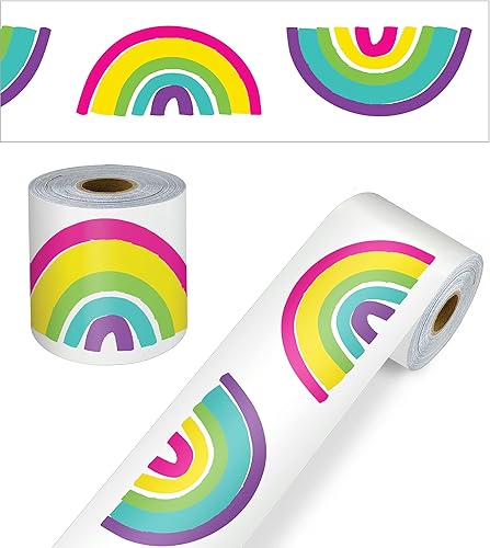 Miniatura 44 de Carson Dellosa 65 pies de bordes para tablón de anuncios verde lima, 1 rollo de borde festoneado para pizarra rodante, corcho y cartulina, Día