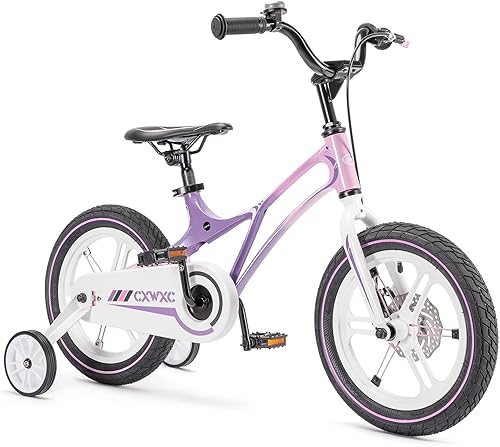 Miniatura 9 de CXWXC Bicicleta para niños de 14, 16, 18 pulgadas, bicicleta para niños y niñas de 3 a 9 años, bicicletas ligeras de una sola velocidad con rueda de