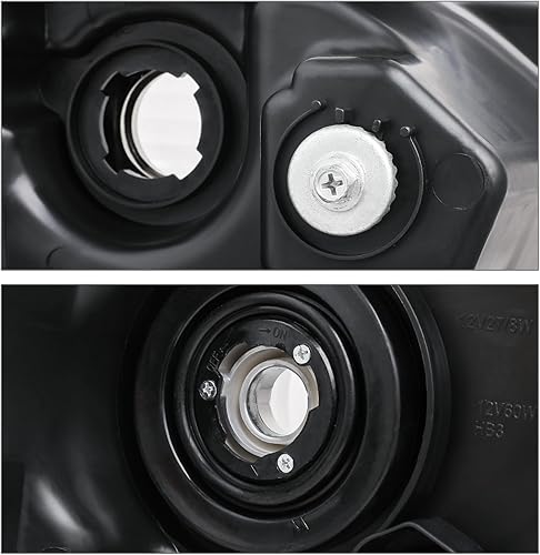 Miniatura 8 de M-AUTO Conjunto de faro delantero con 4 bombillas LED premontadas de 6000 K compatibles con Toyota Tundra 07 08 09 10 11 12 13  08-17 Sequoia,