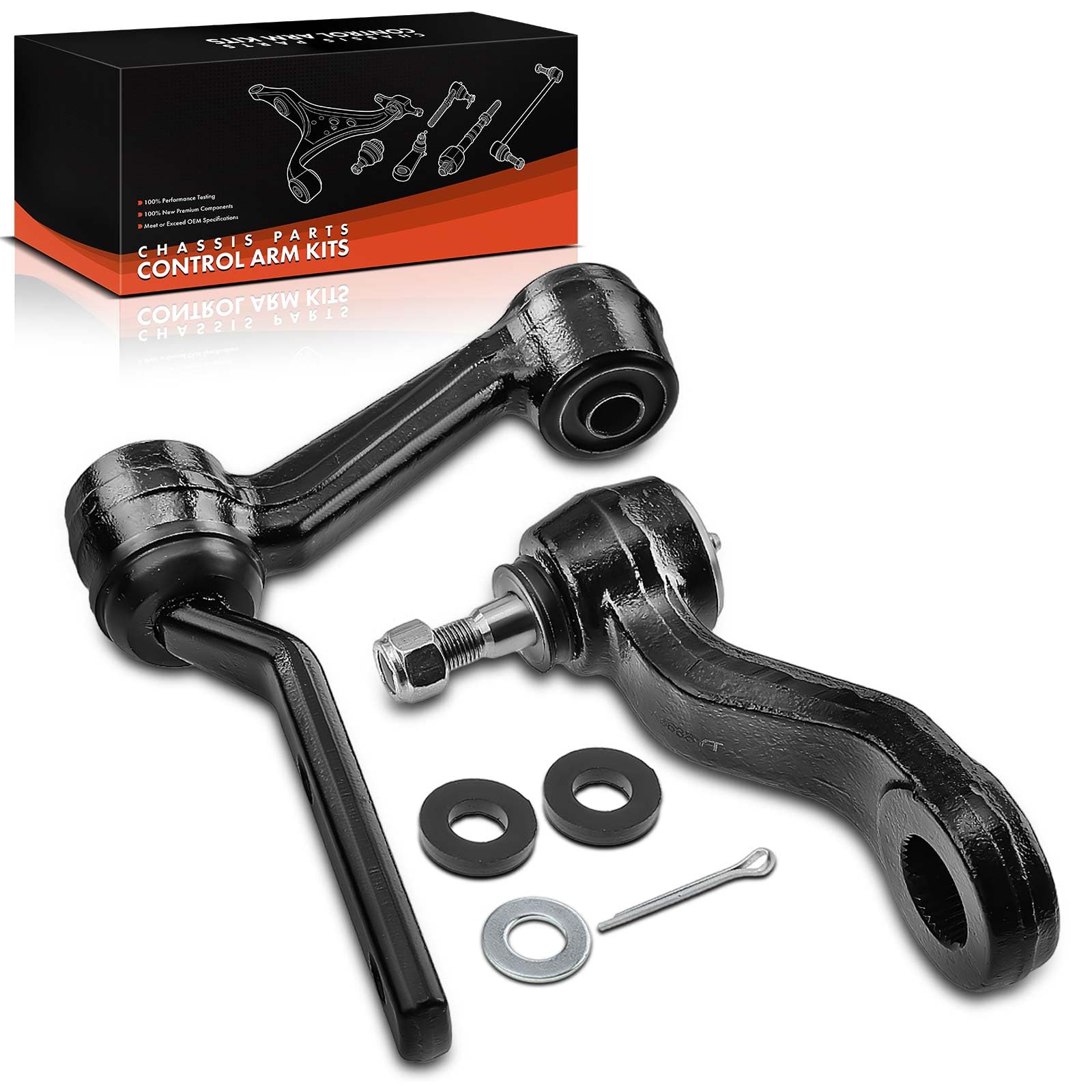 Frankberg 2x Lenkstockhebel Vorderachse Kompatibel mit FORD USA Crown Victoria 4.6L 1995-2002 Lincoln Town Car II 4.6L 1995-1997 Replace# D9AZ3355A