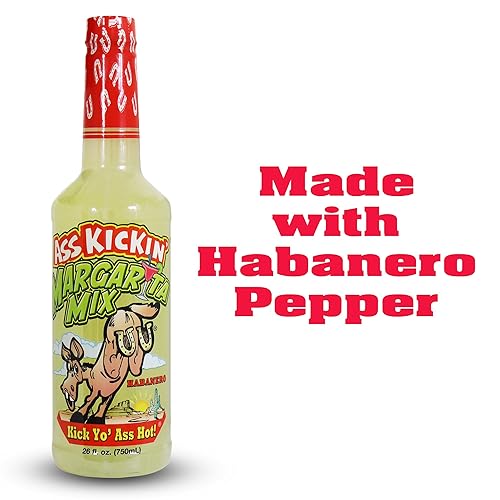 Miniatura 5 de Ass Kickin - Mezcla de margarita con pimienta habanero - 26 onzas (paquete de 3) - Mezcla perfecta de margarita picante - Simplemente agrega tu