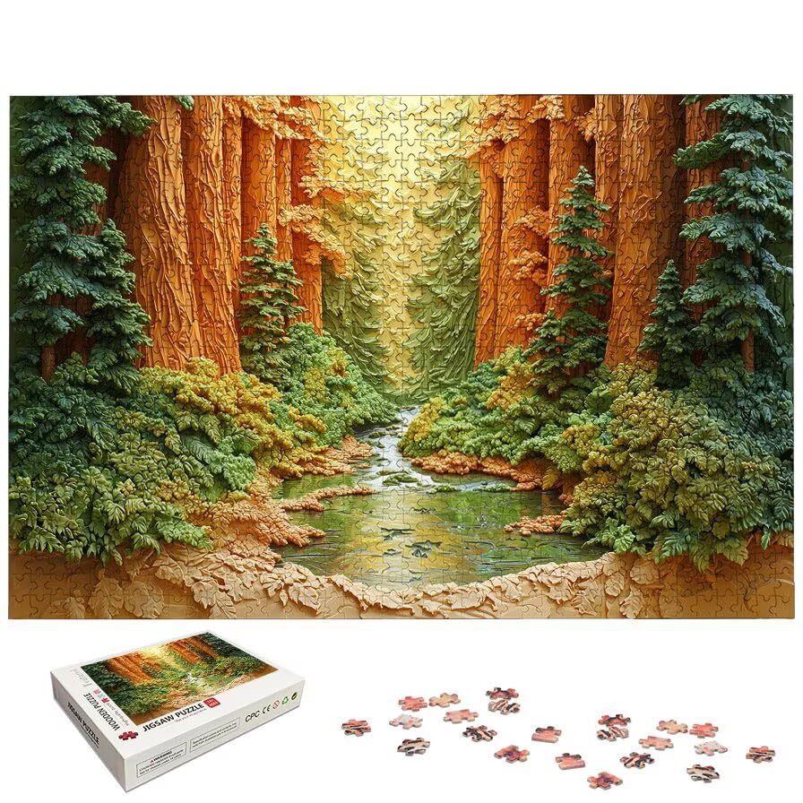 Puzzle 1500 Piezas Bosque para Adultos, Puzzle Paisajes de Madera con Caja Regalo para Adultos, Rompecabezas Desafiante para Toda la Familia, Rompecabezas para Regalo Mujer y Regalo Hombre, -5377