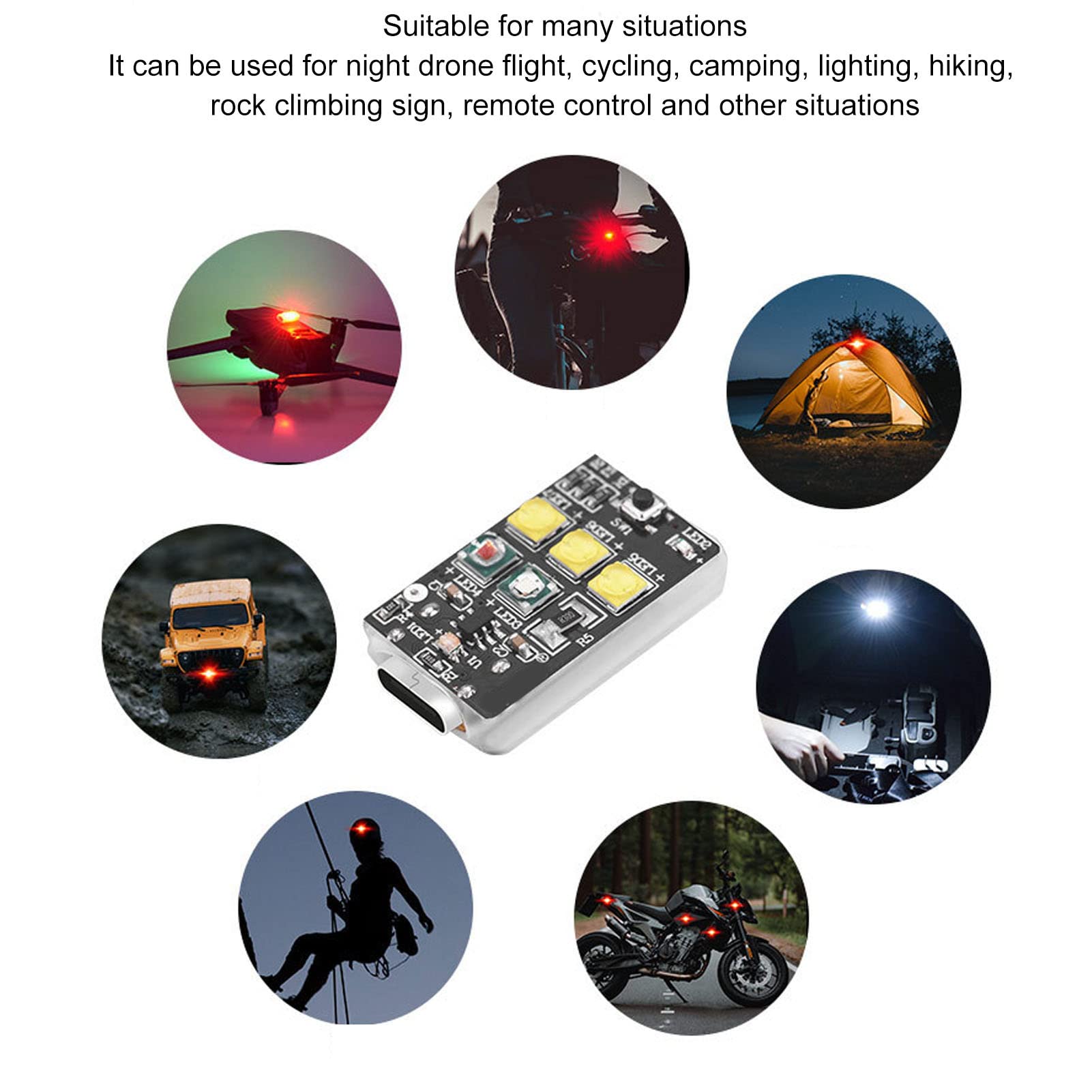 Vifly Lumière stroboscopique pour Mini 3PRO – Accessoire d'éclairage d'avertissement anti-collision ultra léger pour une sécurité et une visibilité améliorées – Veilleuse drone pour un vol de