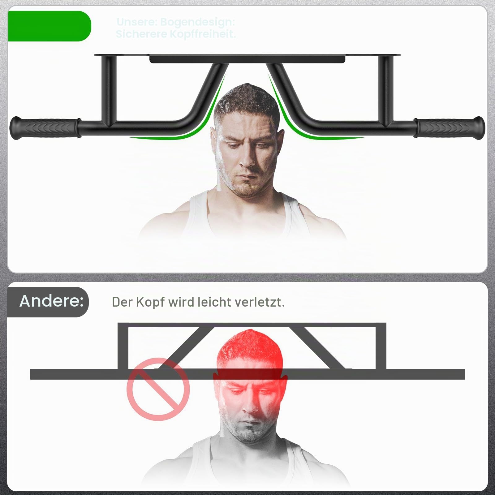 SELEWARE klimmzugstange türrahmen klimzugststange wand - Wandmontage Latzugstangen Home Gym Workout Ausrüstung mit Widerstandsband Haken