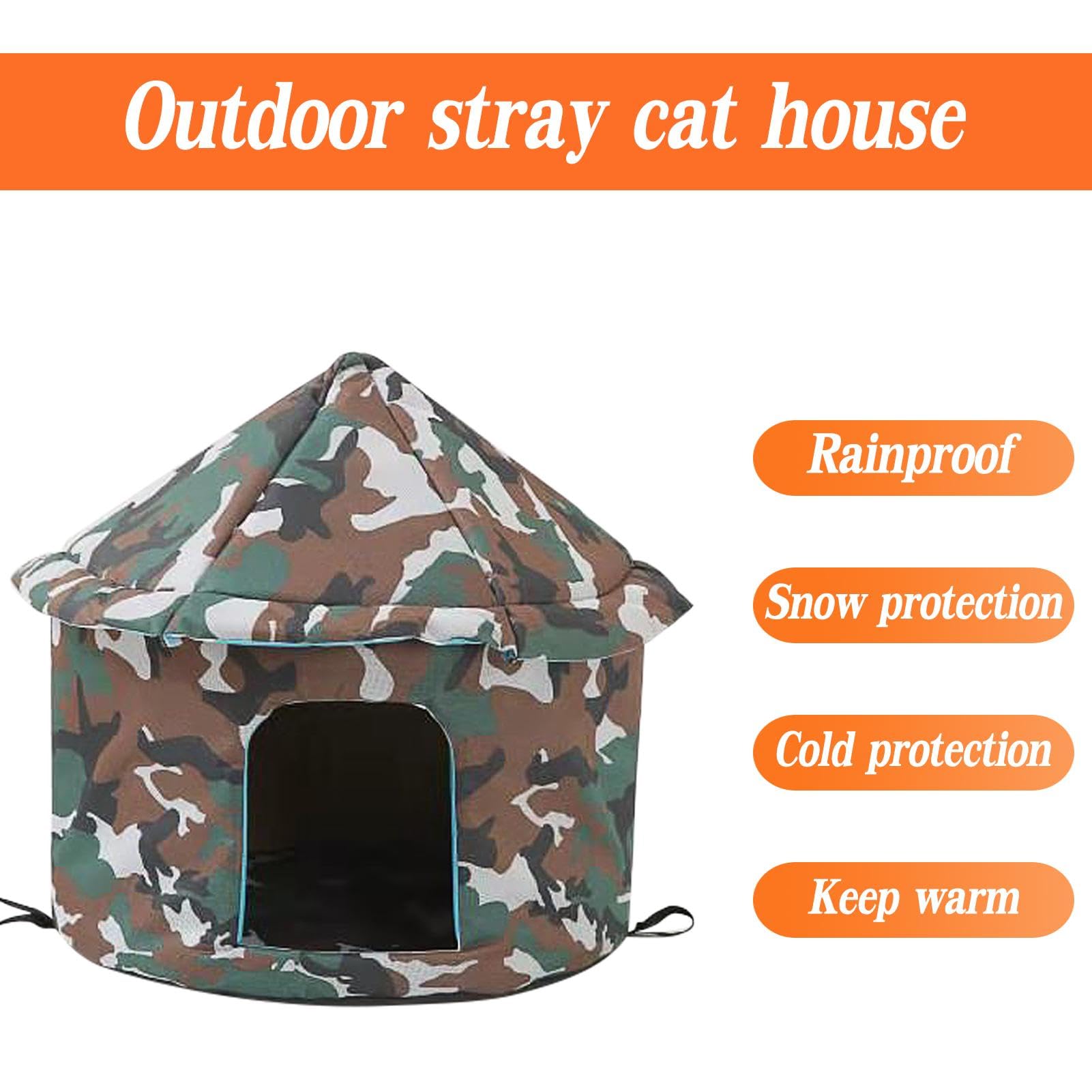 Niche Pour Chat D'extérieur, Cabane Pour Intérieur Et Extérieur, Résistante Aux Intempéries, Chaude Et Isolée, Abri Pour Chats Errants (taille S