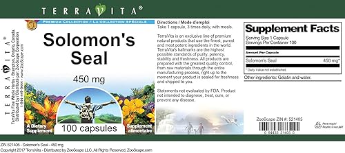 Miniatura 3 de Sello de Salomón - 450 mg (100 Cápsulas, ZIN 521405)