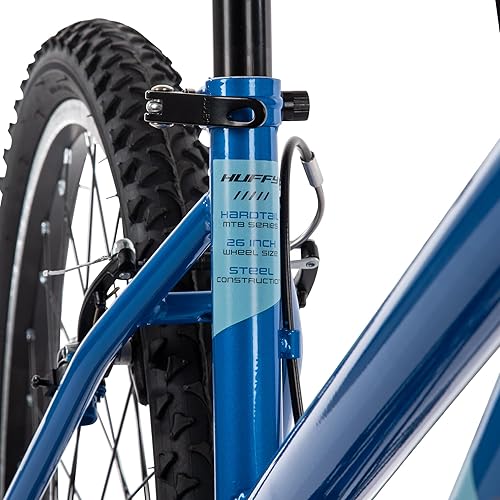 Miniatura 9 de Huffy Stone Mountain Hardtail Mountain Bike for BoysGirlsMenWomen, 20"24"26" Sizes, 6 or 21 Speed Shimano Twist Shifting, Front or Dual Suspension,