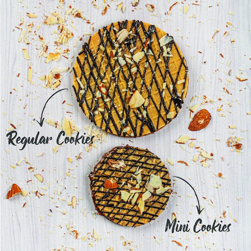 Image of NOVANOVA Dark Chocolate Waffle Cookies -Vegetarian, 100% Eggless | No Added Preservatives | Freshly Baked For You - Box Of 24, 480 grams