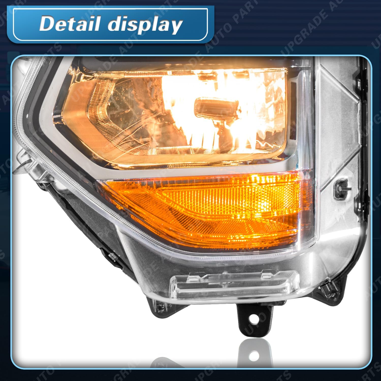 UPGRADE Compatible with 2019 2020 Hyundai Santa Fe SE/SEL Headlight With Halogen Bulbs 92101-S2000 92102-S2000 Driver Side (Not compatible with Limited, Ultimate）