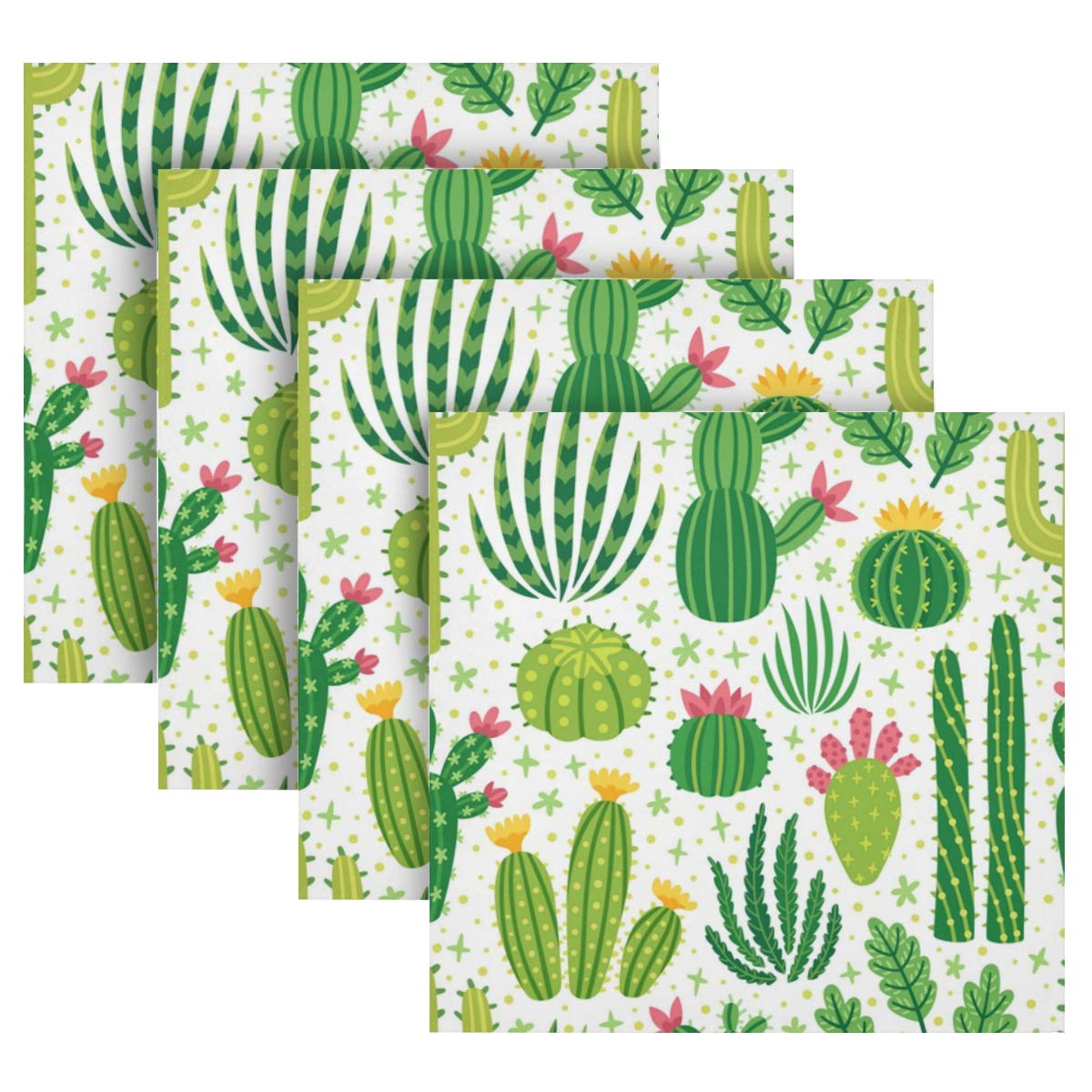 HaJie Servietten Tropische Baumbltter Kaktus Blume Abendessen Serviette  Papier Satin Polyester Tuch wiederverwendbare Servietten fr Tisch Kinder  50,8 x 50,8 cm, 1 Stck : Amazon.de: Kche, Haushalt & Wohnen