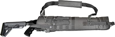 Trinity Scabbard for Black Aces Tactical Pro Series S Tactical case Hunting Storage Soft Range molle Holster Bag Shoulder Military Security ATV Horse Motorcycle Padded Bag Gray 25 inches.