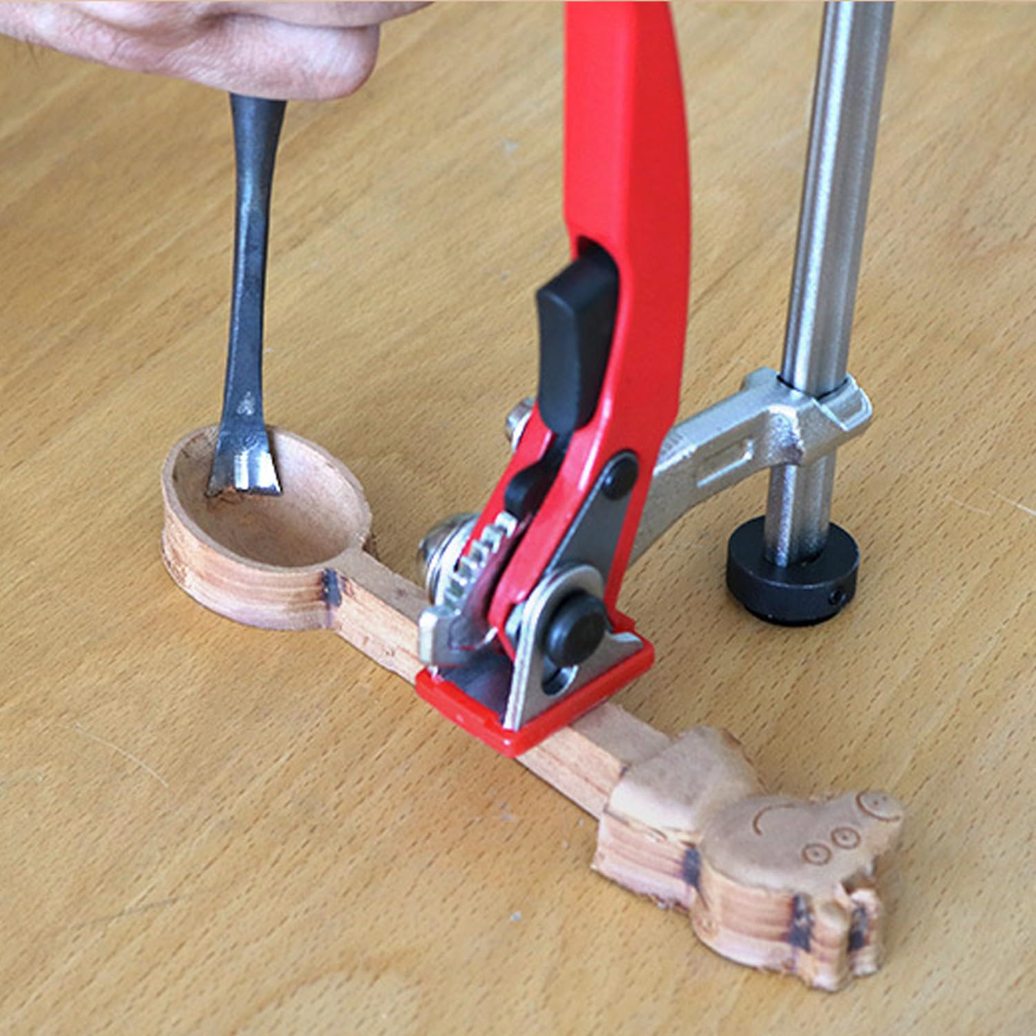2 Pièces Presseur 20mm, Elément de Serrage pour Tables Multifonctions, Presse à Serrage Rapide, TOOSOAR Support de Presse de Table pour le Travail du Bois