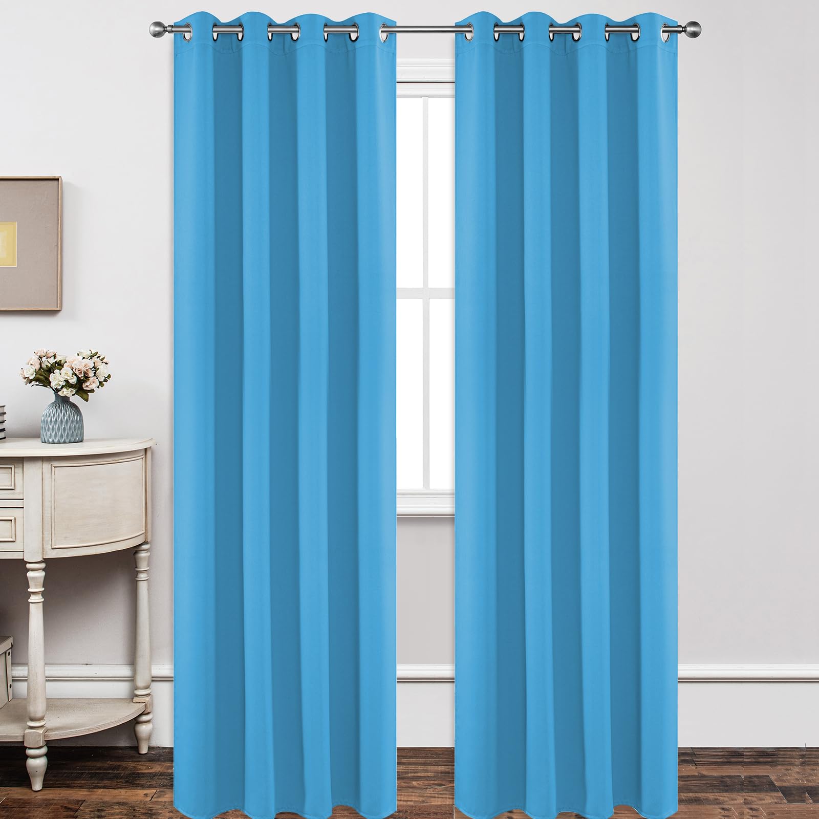 Joydeco Tende Oscuranti per Interni 2 Pezzi, Tende Termiche con Occhielli per Soggiorno Moderne, Cameretta Bambini, Camera da Letto Blackout Curtains