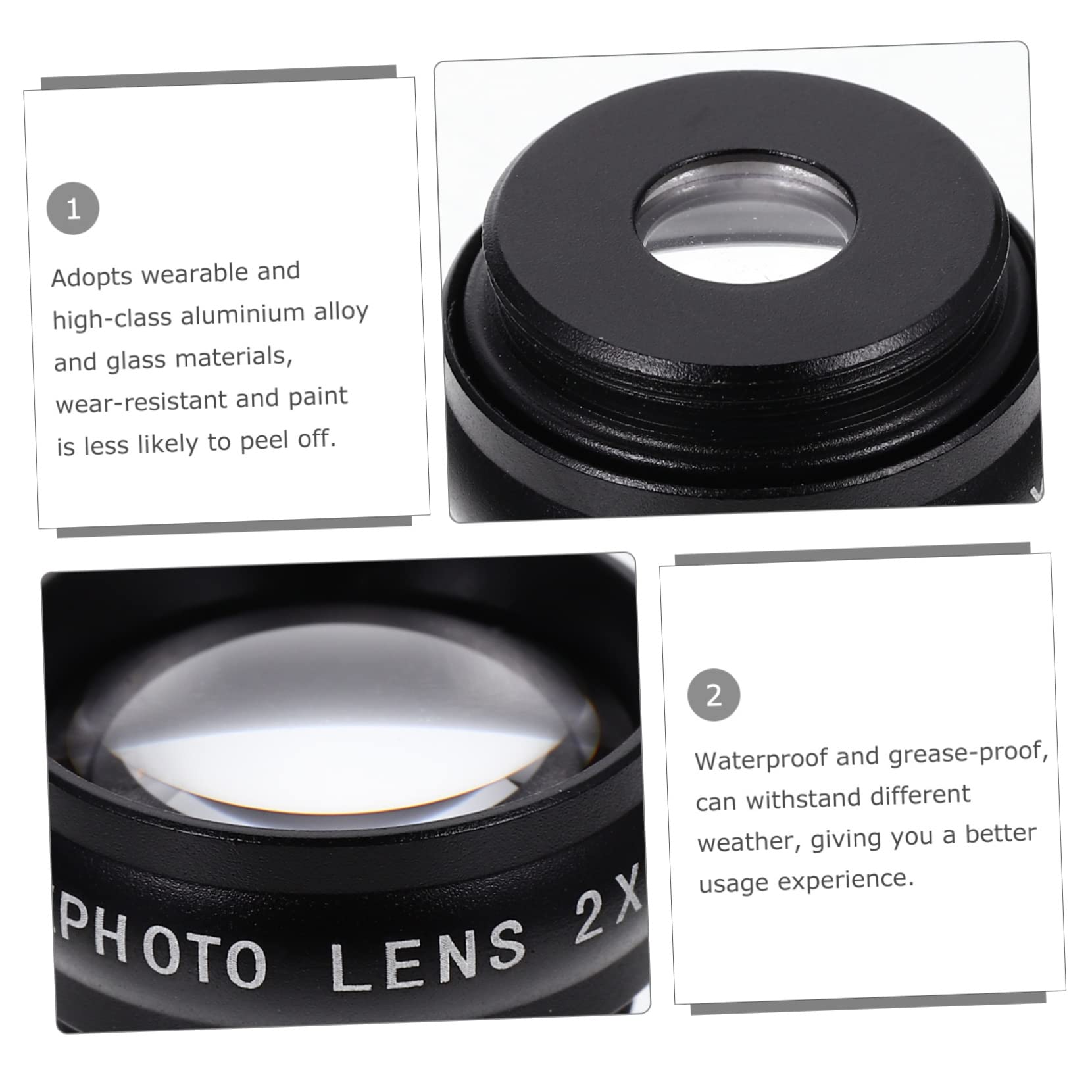1set Kit Per Fotocamera Smartphone Lenti Professionali Grandangolari e Macro Facile Installazione e Trasporto Per Appassionati Di Fotografia