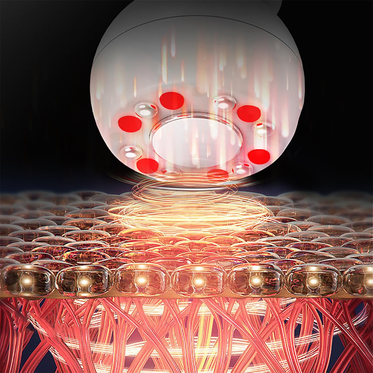 TsoLay Massaggiatore Viso, Macchina per Rassodare La Pelle, Massaggiatore Viso Antietà, Massaggiatore a Luce Rossa di Terza Marcia, Due Funzioni, per Lifting Viso, Rimozione Rughe, Antietà