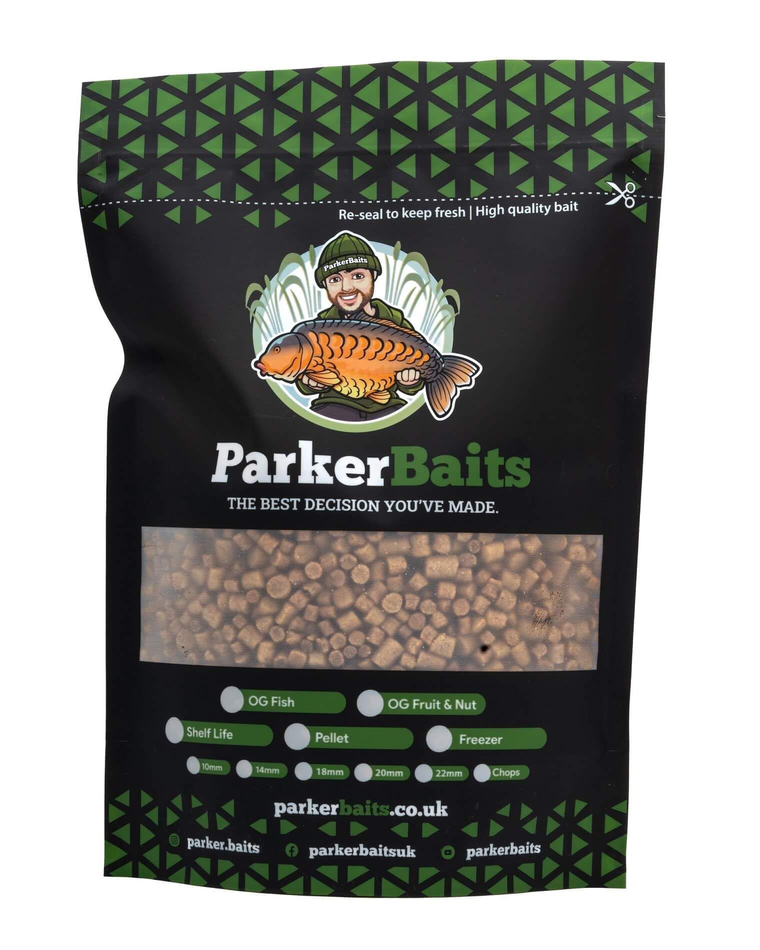 ParkerBaits OG Fruit & Nut Mix Pellets 1kg
