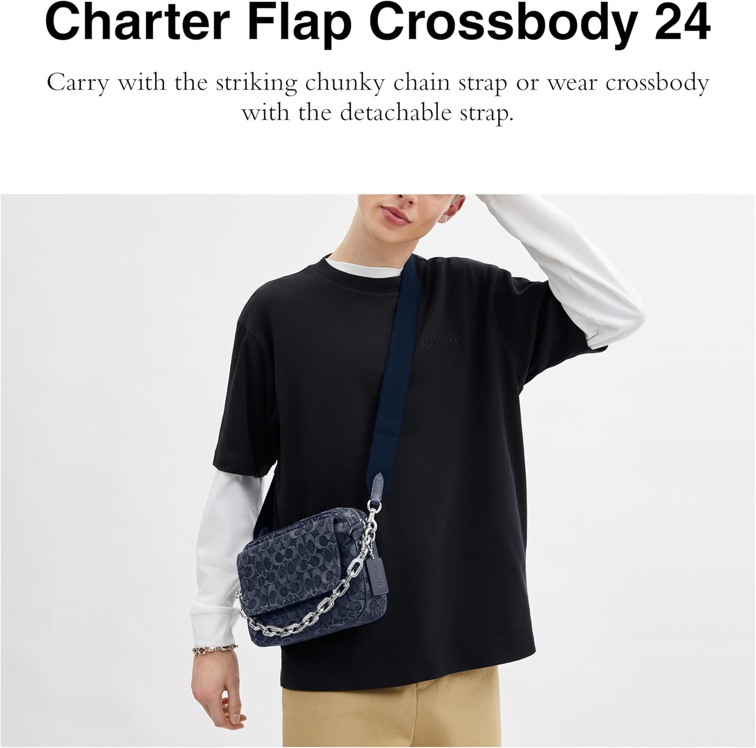 Coach Mens Charter Flap Crossbody 24 - Image 2