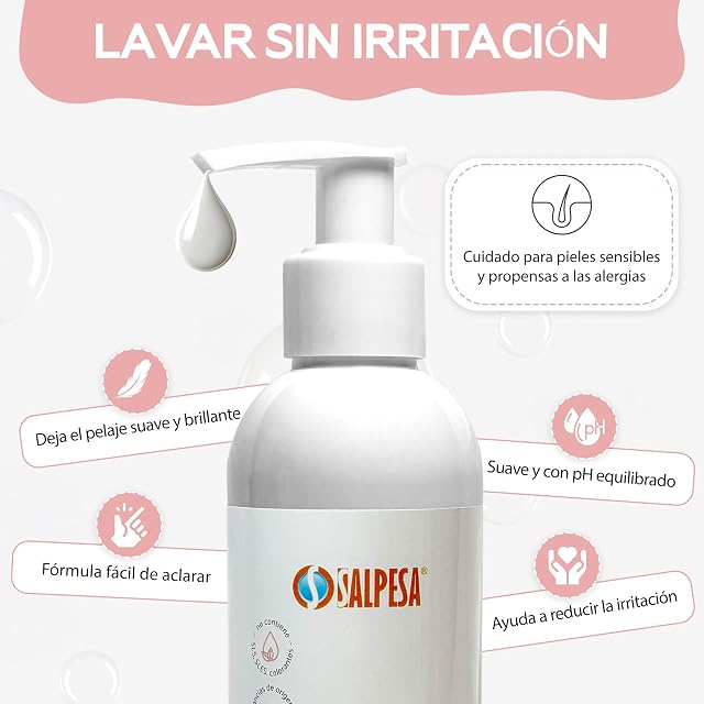 Foto 3 de 5 de Aldivet Champú Hipoalergénico Perros y Gatos - Pieles Sensibles con Tendencia a Alergias - Alivia y Protege