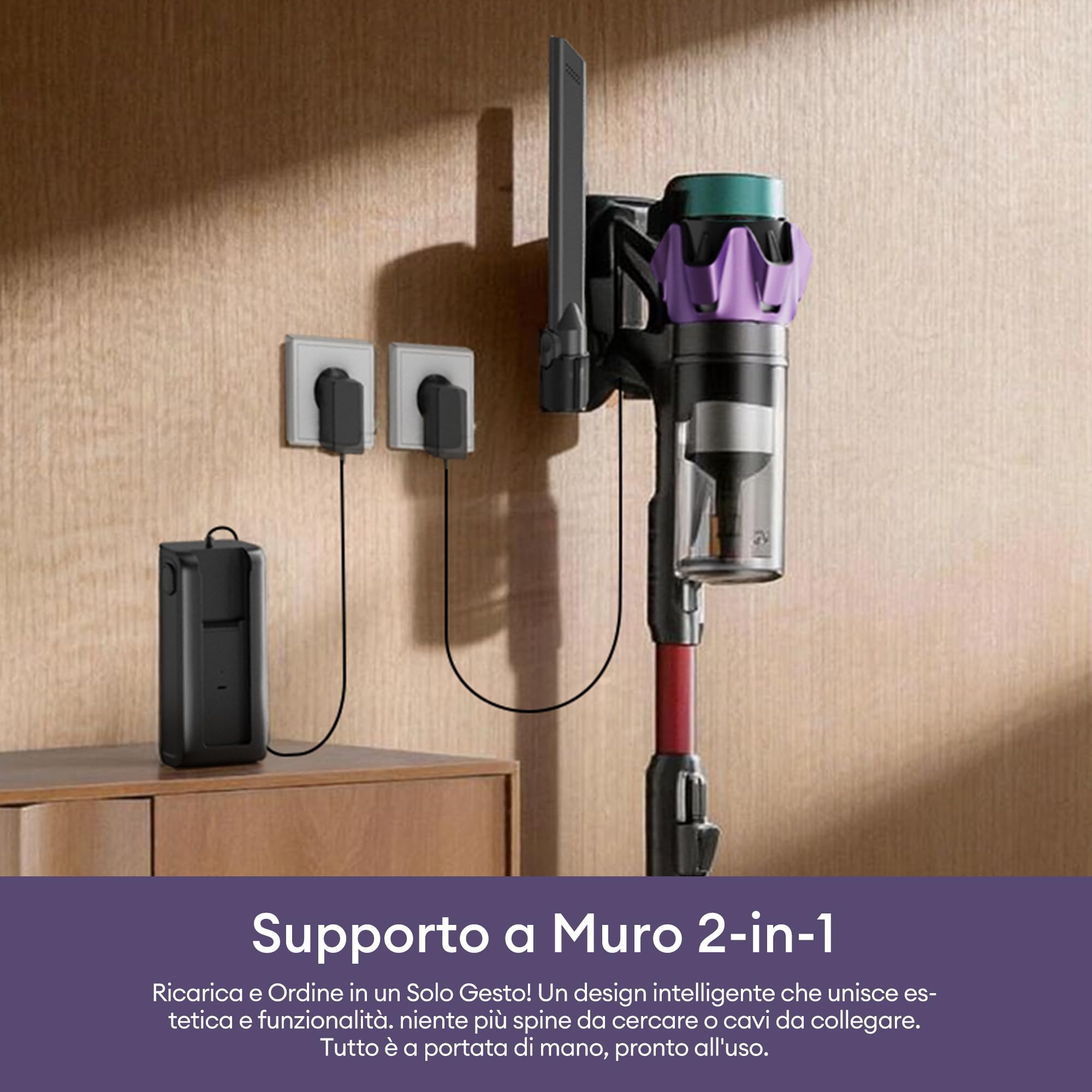 Ultenic 55Kpa/80Min Aspirapolvere Senza Fili U18, Scopa Elettrica Senza Fili Potente con Tubo Pieghevole, Filtrazione Multi-Cono,Display Intelligente, Anti-Groviglio per Peli Animali/Pavimenti/Tappeti