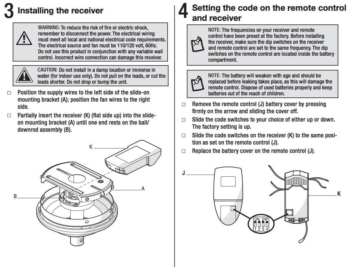 Anderic Replacement for FAN51T Remote 