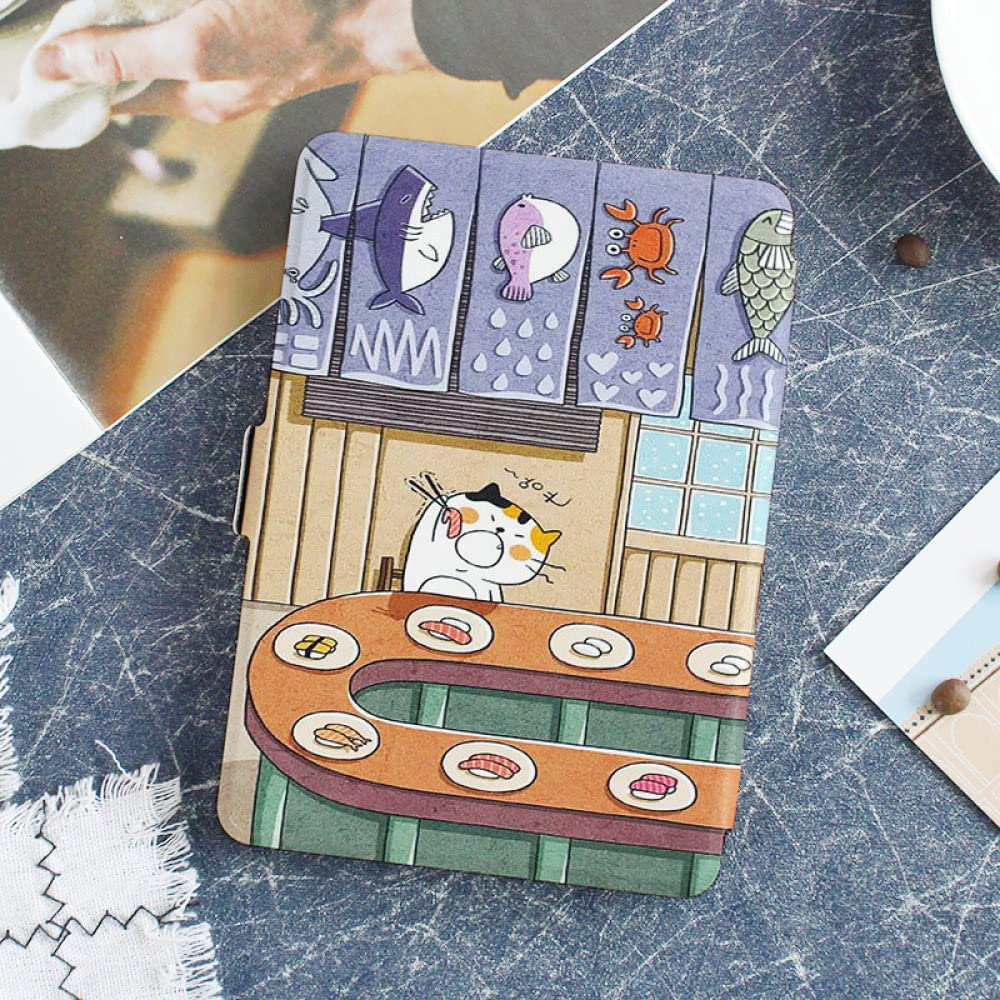 Custodia Protettiva Slimshell per Tutti i Nuovi Kindle 6 Pollici (11a Generazione, Versione 2022), Non Si Adatta a Kindle Paperwhite e Kindle 2019, Anime astratte Pesce e Gatto