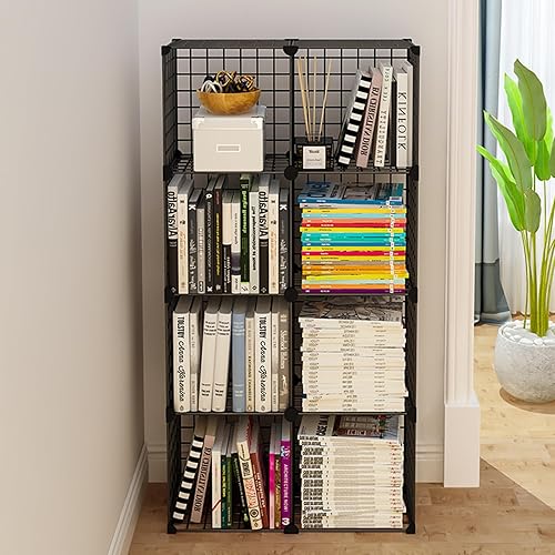 Miniatura 5 de Ecginmay 36 conectores de cubo de alambre de plástico, conectores de almacenamiento de cubos de alambre negro, conectores ABS, conector organizador