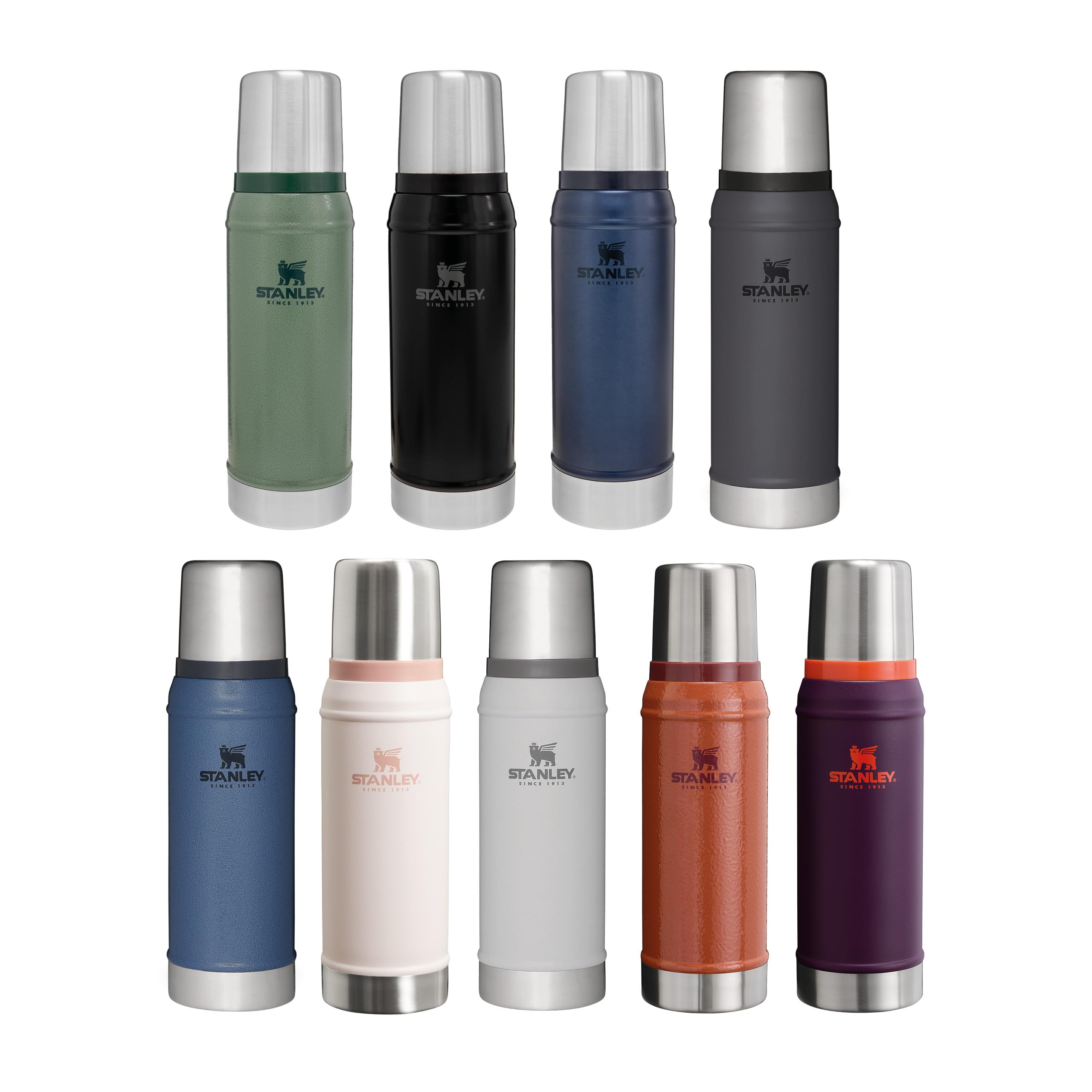 Stanley 1913 Classic Legendary Thermos 0.75L - Hammertone Clay | Mantiene La Temperatura 20 Ore (Caldo/Freddo) - Borraccia Termica 750 ml - Senza BPA - Acciaio Inox - Termos