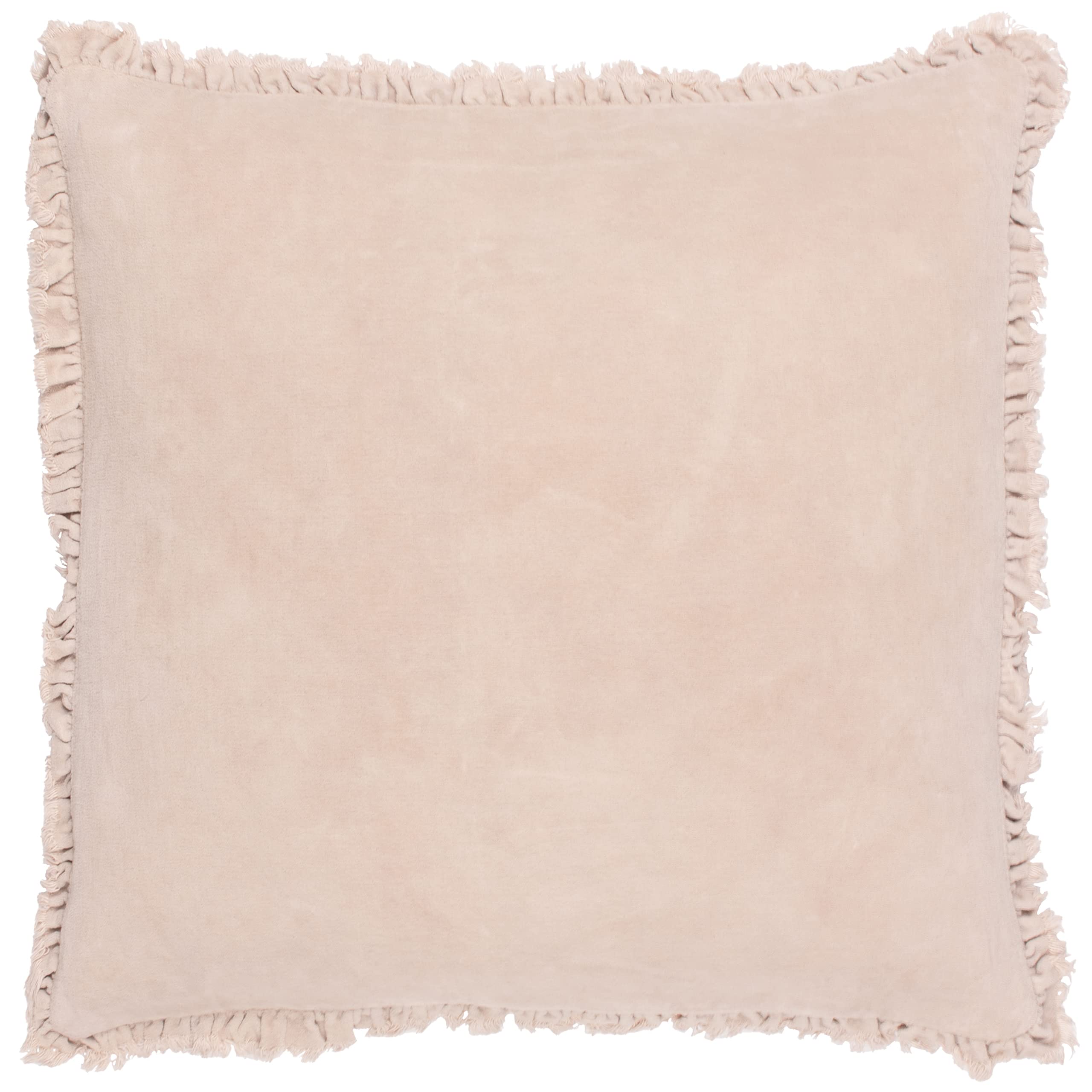 Yard Bertie Washed Cotton Velvet Polyester Filled Cushion from B&Q