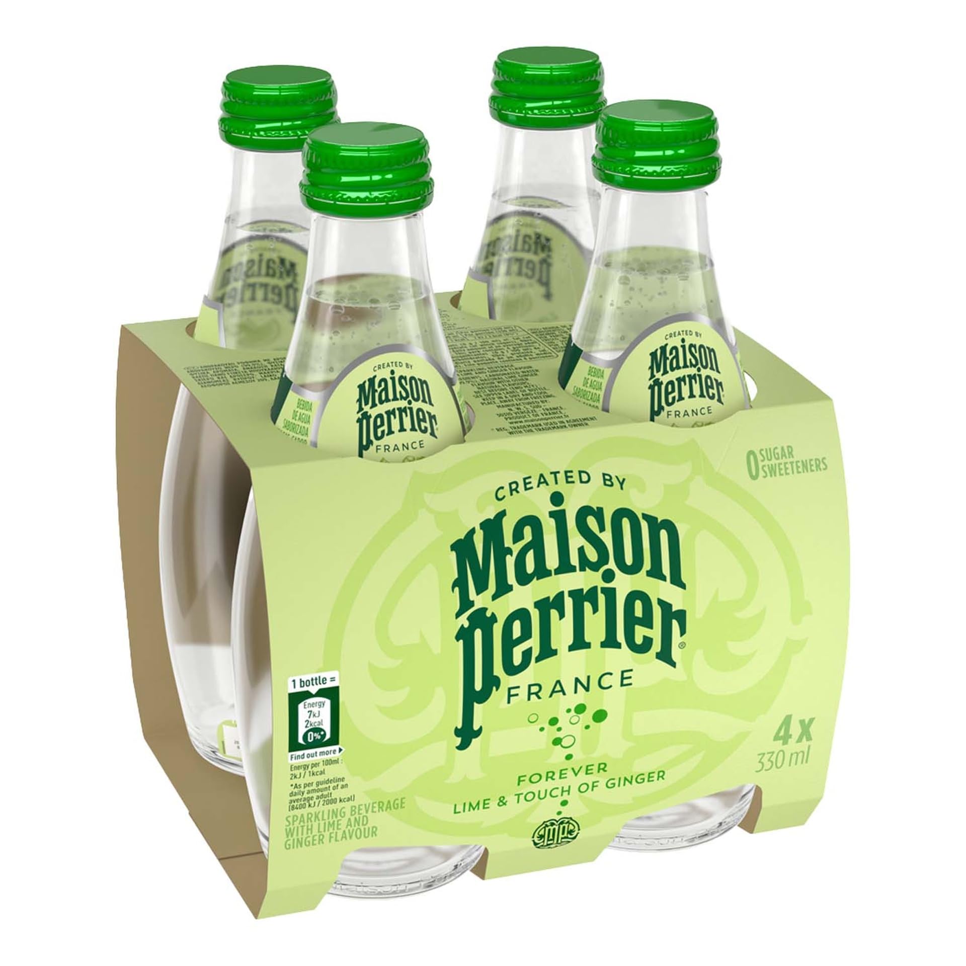 Maison Perrier Forever Lime & Touch Of Ginger, Pack Of 4 X 330ml-image-47