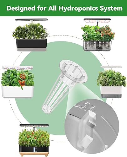 Miniatura 10 de LYKOCLEAN Kit de 202 cápsulas hidropónicas para aerogarden e idoo, kit de cultivo de cualquier cosa con 50 esponjas de cultivo, 50 cestas de