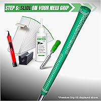 Vista 6 de Wedge Guys Golf Grip Kits for Regripping Golf Clubs - Professional Quality - Options Include Hook Blade, 15 or 30 Tape Strips, 5 or 8 oz Solvent