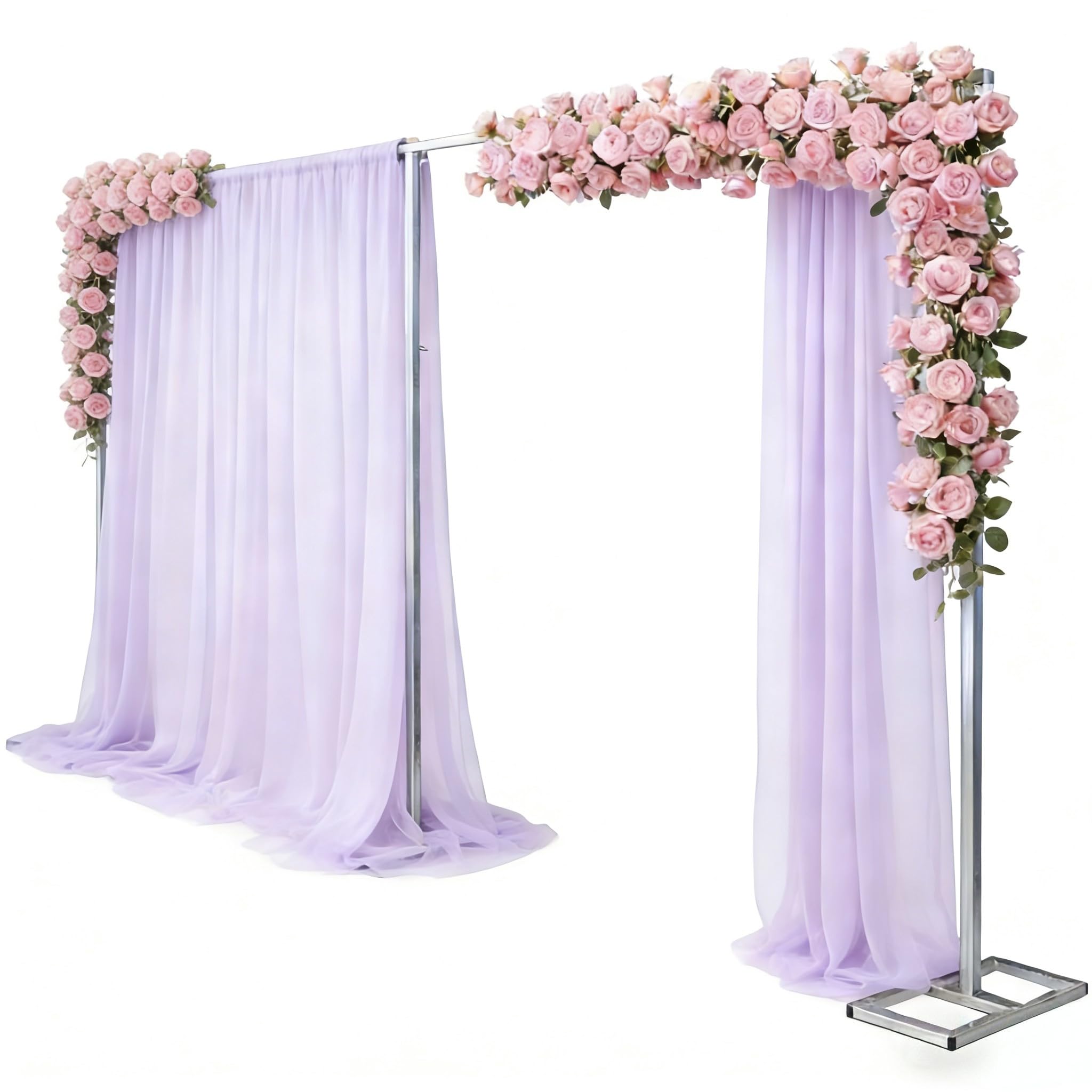 10x 20ft Portable Pipe and Drape Backdrop Stand Photo Studio Photography Background Support System Curtain Frame Stand Stage Backdrop for Parties,