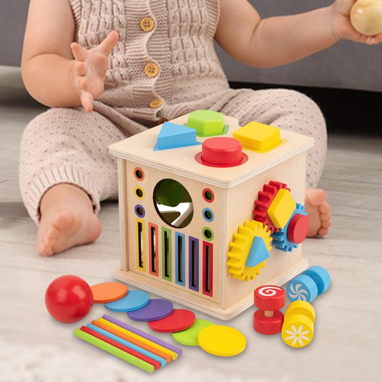 Farb Und Formensortierspielzeug Zur Farberkennung für Kinder,