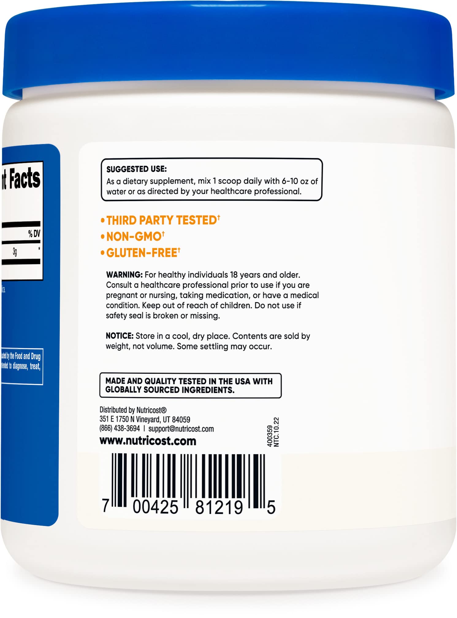 Nutricost L-Citrulline Malate (2:1) Powder (300 Grams) — Amazon image 2