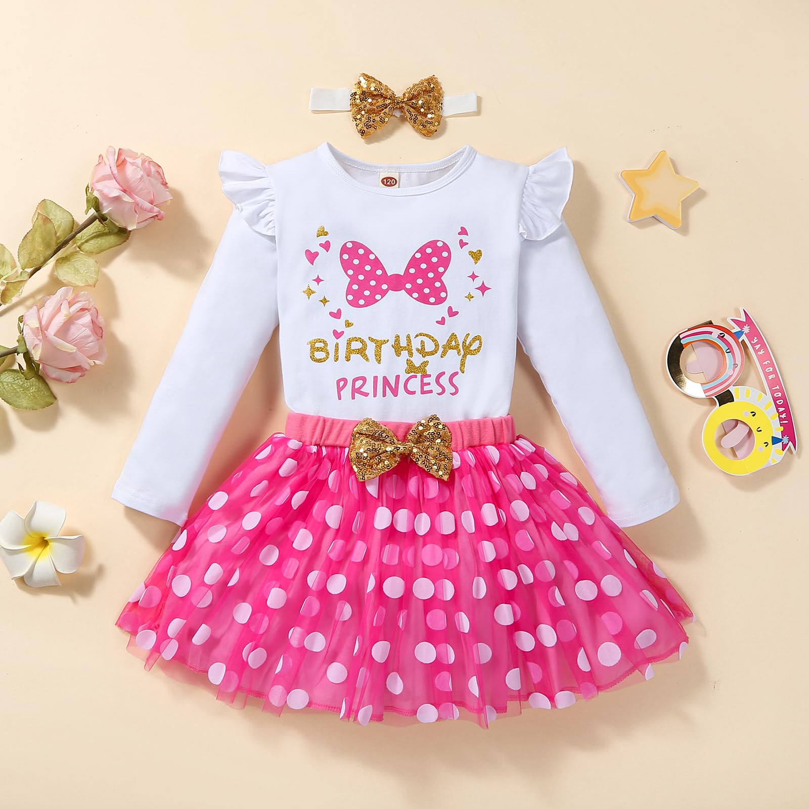 Traje de princesa de cumpleaños para niñas pequeñas, chaleco sin mangas, falda tutú de malla con lunares