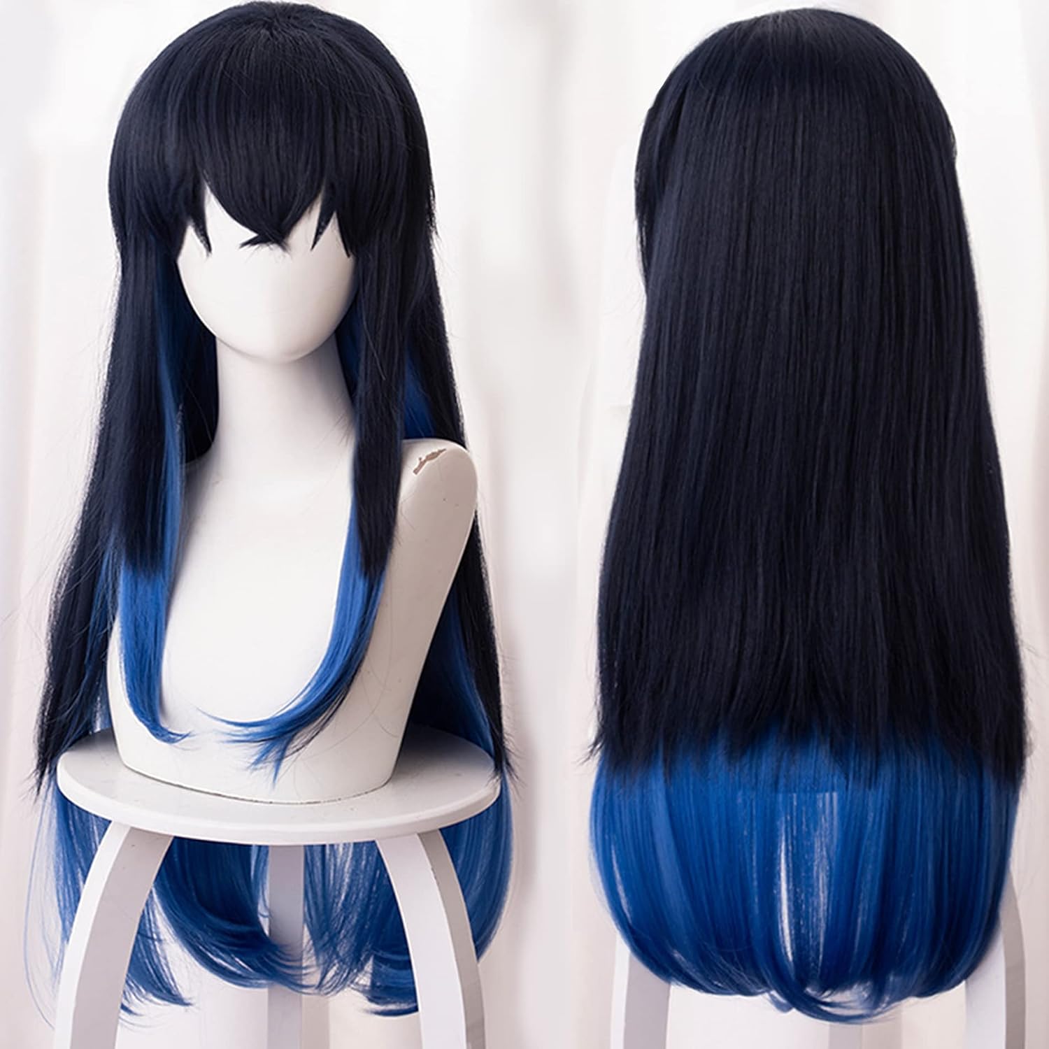 Anime Cosplay Costume Wig Female Wig Long Black Blue Straight Hair Women Halloween,Christmas,Daily Fashion,Anime and Gaming Expo,Fancy ball