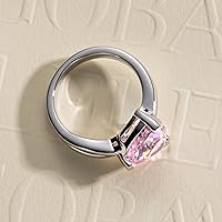 Vista 4 de 4CT-7CT Cubic Zirconia Cocktail Rings Pear CutHeart CutRadiant Cut 5A Grade Simulated Diamond CZ Statement Engagement Promise Ring for Women