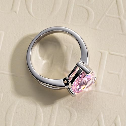 Miniatura 4 de 4CT-7CT Cubic Zirconia Cocktail Rings Pear CutHeart CutRadiant Cut 5A Grade Simulated Diamond CZ Statement Engagement Promise Ring for Women