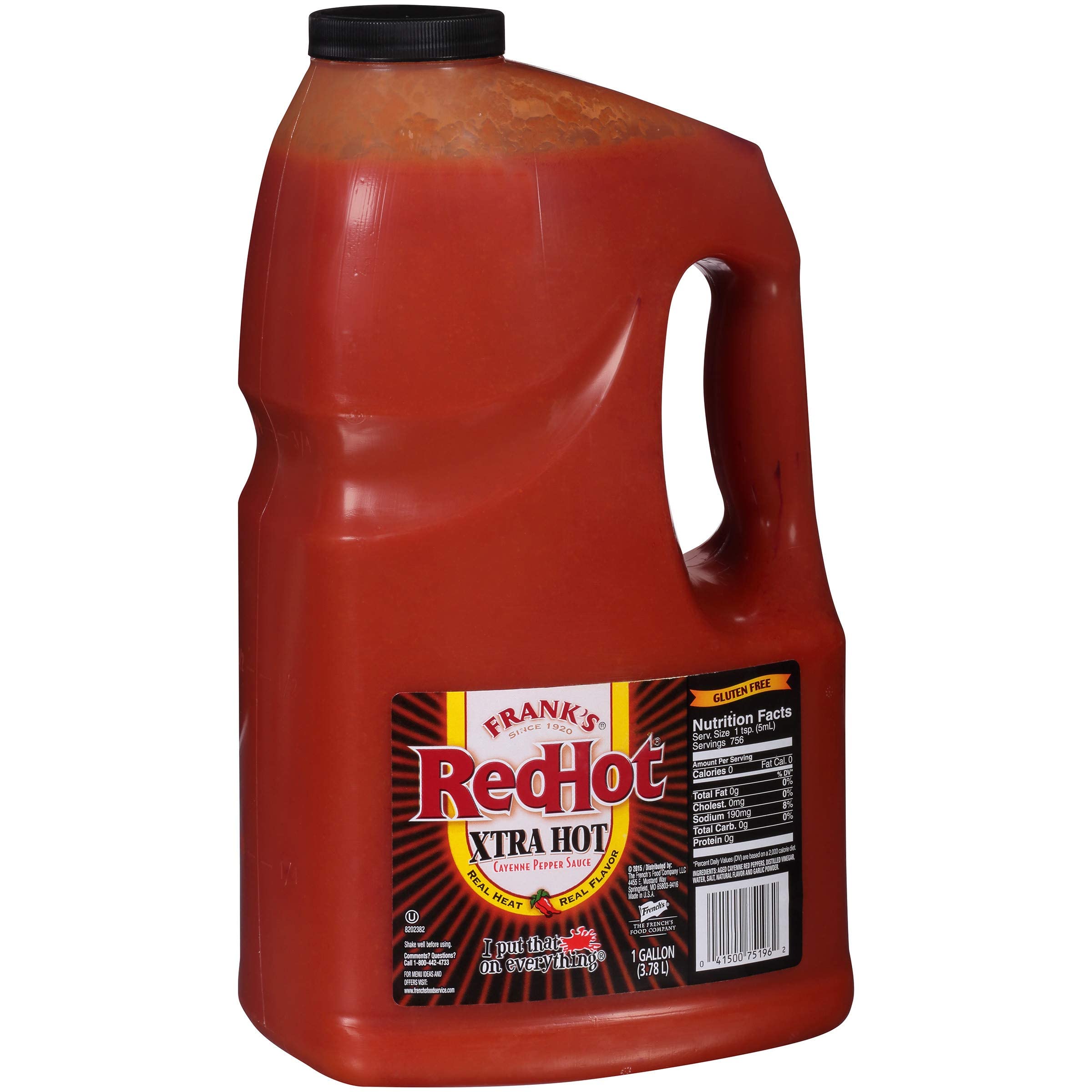Buy Frank's RedHot Xtra Hot Cayenne Pepper Hot Sauce, 1 gal One