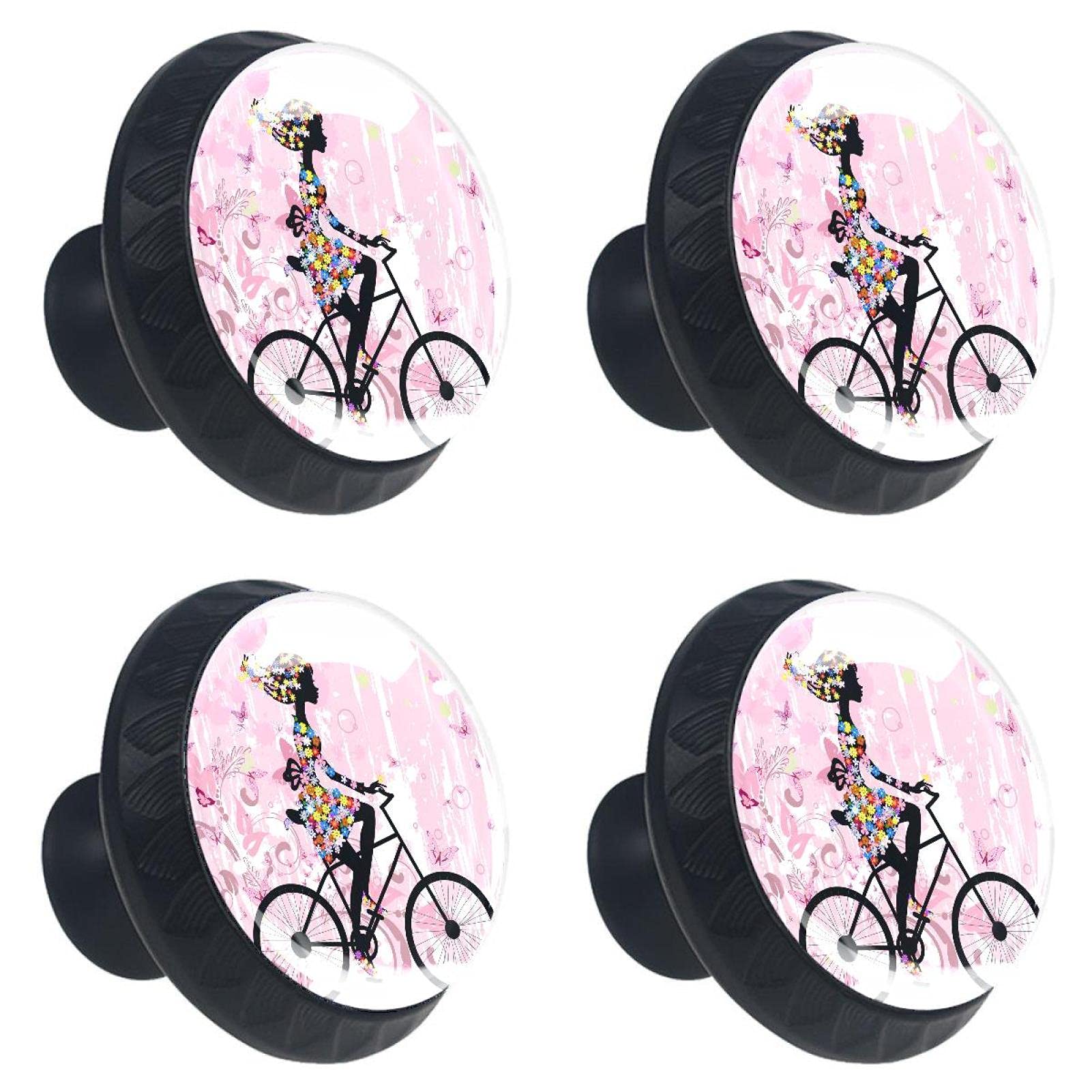 Bouton de tiroir en cristal rose pour réparer et embellir un meuble usé