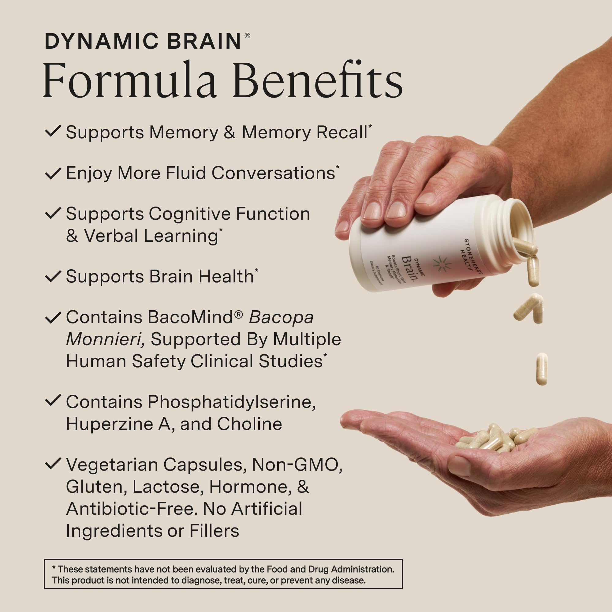 Stonehenge Health Dynamic Brain | Bacopa Supplement for Memory and Focus — Amazon image 3
