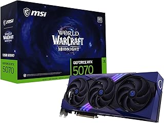 MSI GeForce RTX 5070 12G World of Warcraft Midnight Void Edition OC Graphics Card – NVIDIA GeForce RTX 5070 GPU, 12GB GDDR... Price In India