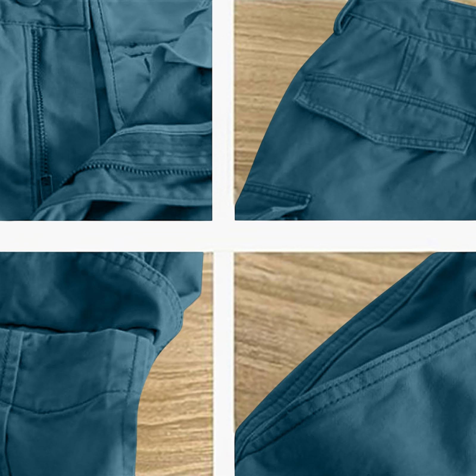 Bermudas Hombre Verano Montaña Casual Bolsillos Bermudas Senderismo Multibolsillos Trekking - 5