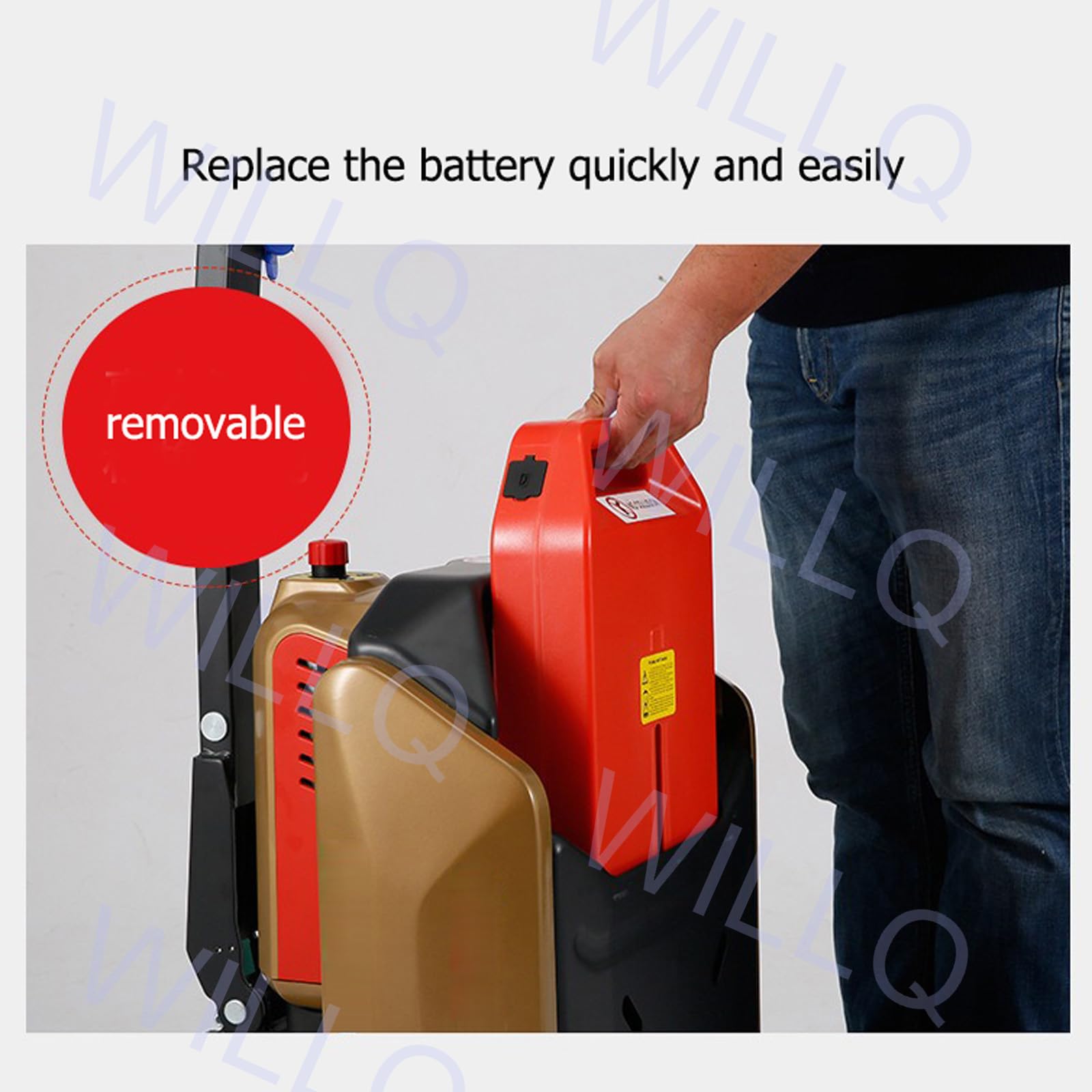 Batteria al Litio per transpallet Elettrico da 48 V/24 V 20 Ah 36 Ah per Carrello elevatore Elettrico, Pacco Batteria di Ricambio, 4 Pin/6 Pin, scarica